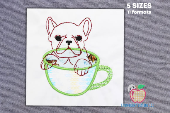 A Review of the Bulldog with a Tea Cup Applique Design