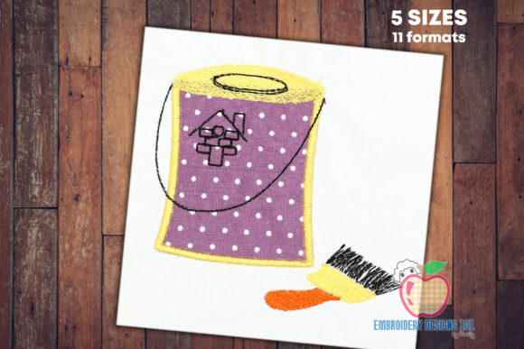 A Review: The Paint Can and Brush Applique for Boutique Sweatshirts