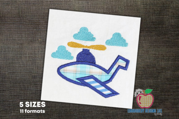 Aeroplane Applique Design: A Perfect Fit for Craft Fairs