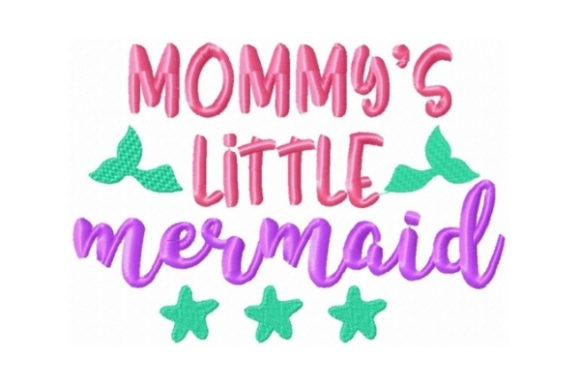 Charming Mommys Little Mermaid Embroidery