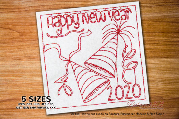 Colorful Party Hats 2020 Redwork Review