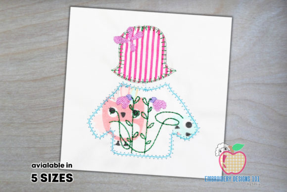 Dress of Girl with Hat Applique: A Designer's Review