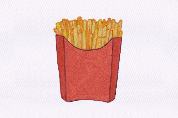 French Fries Design for Branded Business Merchandise and Patches
