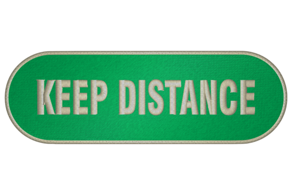 Keep Distance: A Versatile Embroidery Design