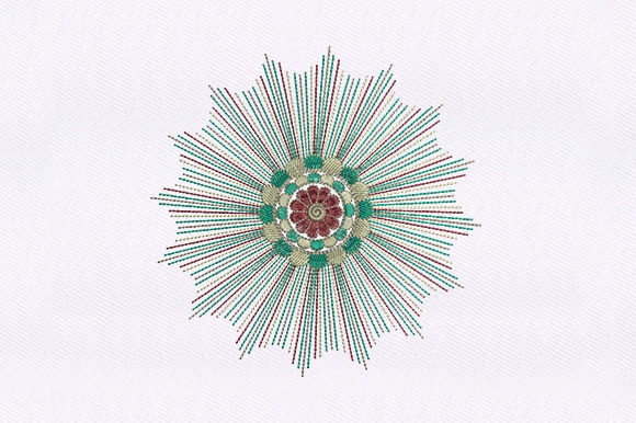 Lines Flower Quilting Design: A Versatile Seasonal Embroidery Pattern