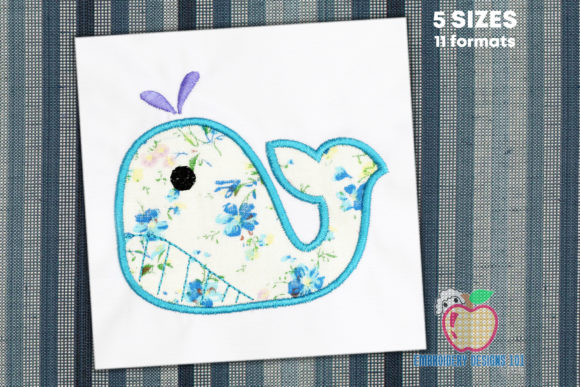 Whale with the Outline Applique: A Craft Fair Star